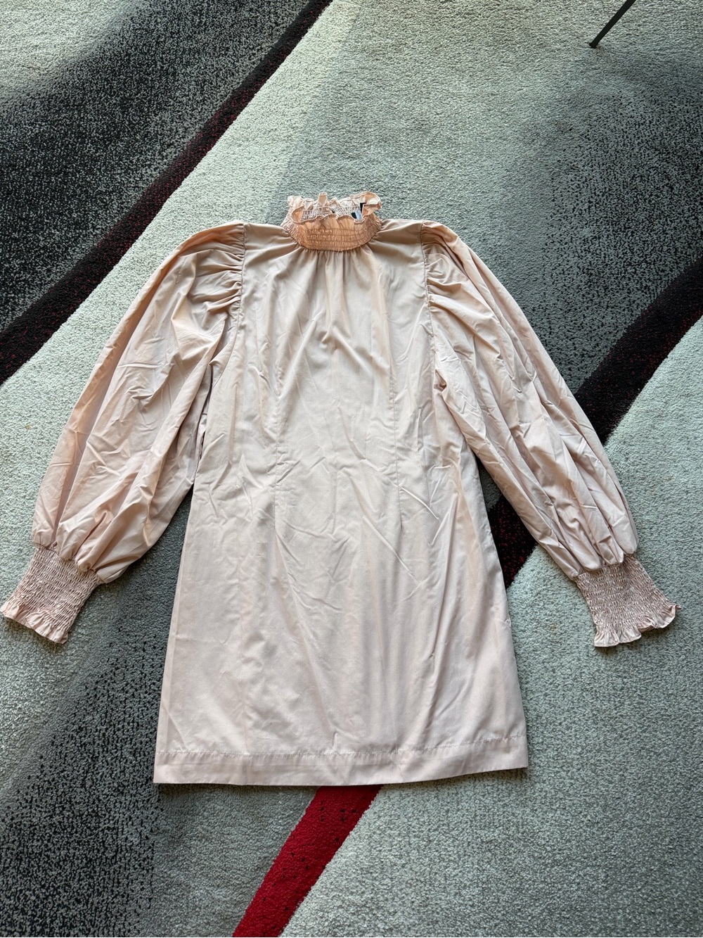 En Saison Pale Pink Long Sleeve Mini Dress